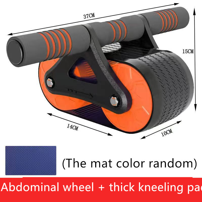 Double Wheel Abdominal Exerciser Women Men Automatic Rebound Ab Wheel Roller