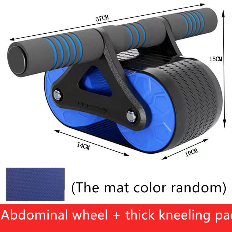 Double Wheel Abdominal Exerciser Women Men Automatic Rebound Ab Wheel Roller
